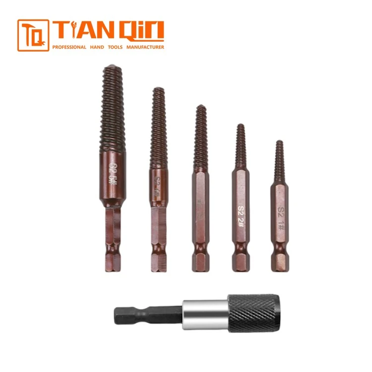 6PCS Screw Extractor S2 Material high quality 6PCS Screw Extractor S2 Material high quality